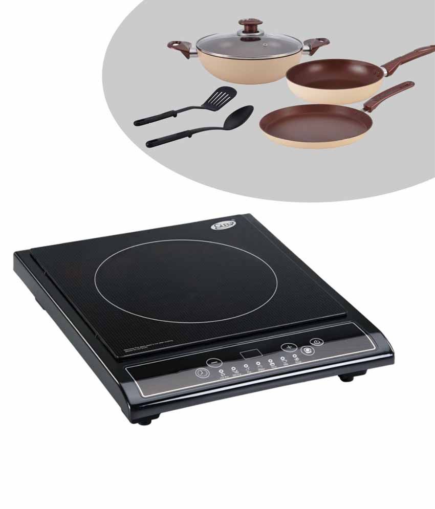 Alda Glen 3070 Induction Cooker + Non Stick 3 Piece Cookware Set Buy