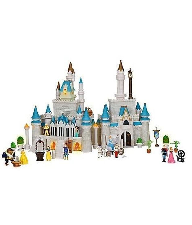 disney cinderella castle monorail playset