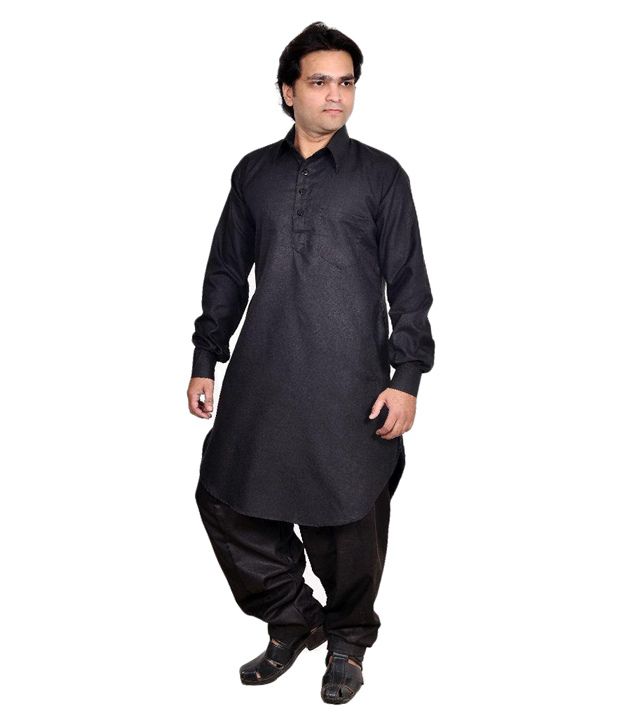 Arzaan Creation's Black Pathani Suits - Buy Arzaan Creation's Black ...