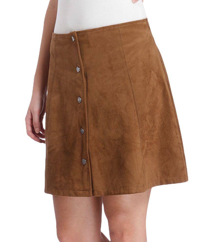 Buy ONLY Brown Short Skirt Online at Best Prices in India - Snapdeal