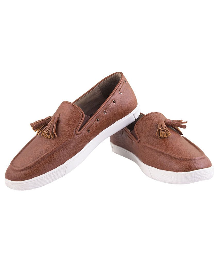 Ziera Brown Slip-on Shoes - Buy Ziera Brown Slip-on Shoes Online at Best Prices in India on Snapdeal