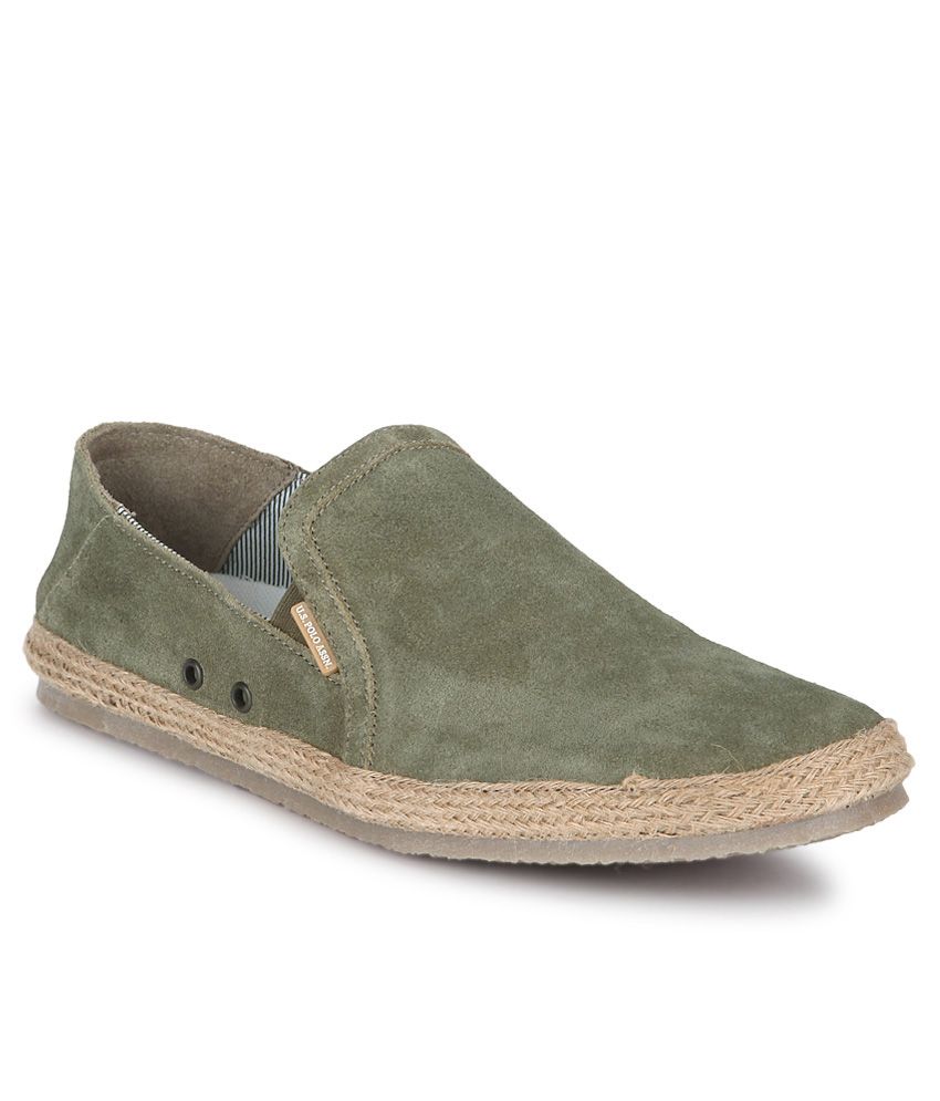 U.S. Polo Assn. Green Casual Shoes - Buy U.S. Polo Assn. Green Casual ...