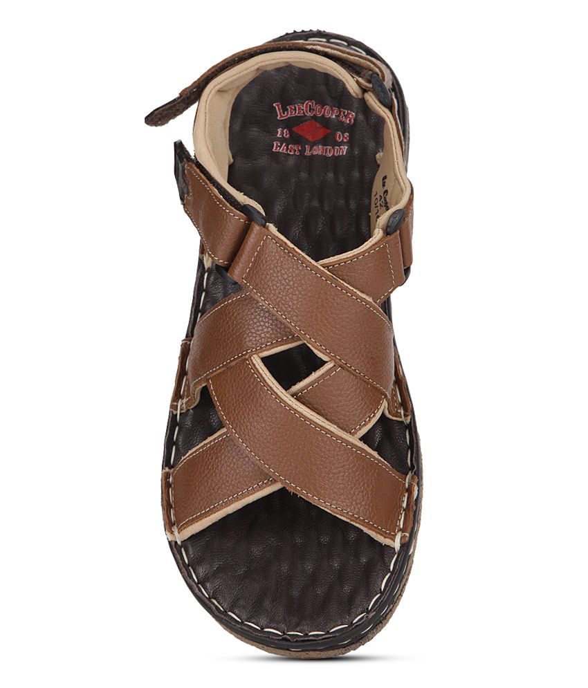 lee cooper tan sandals