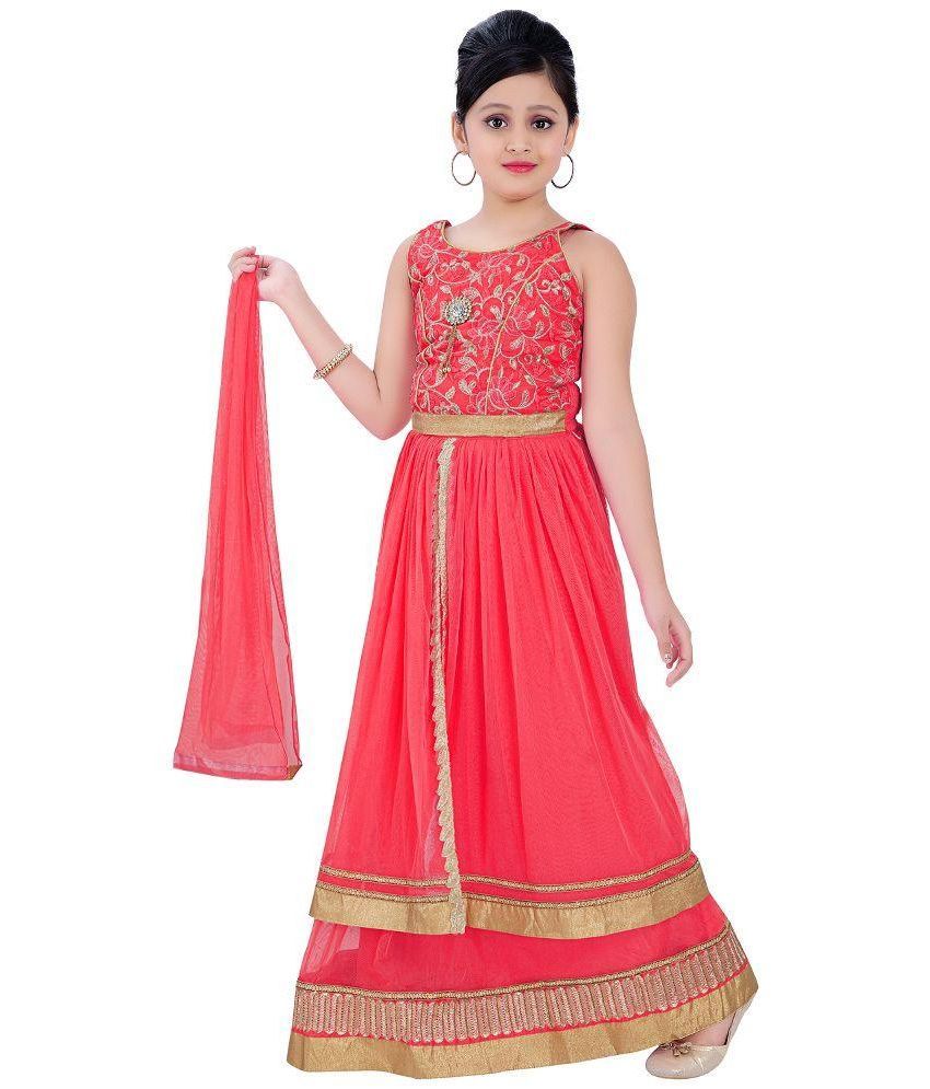 Saarah Red Sharara Set for Girls - Buy Saarah Red Sharara Set for Girls Online at Low Price 
