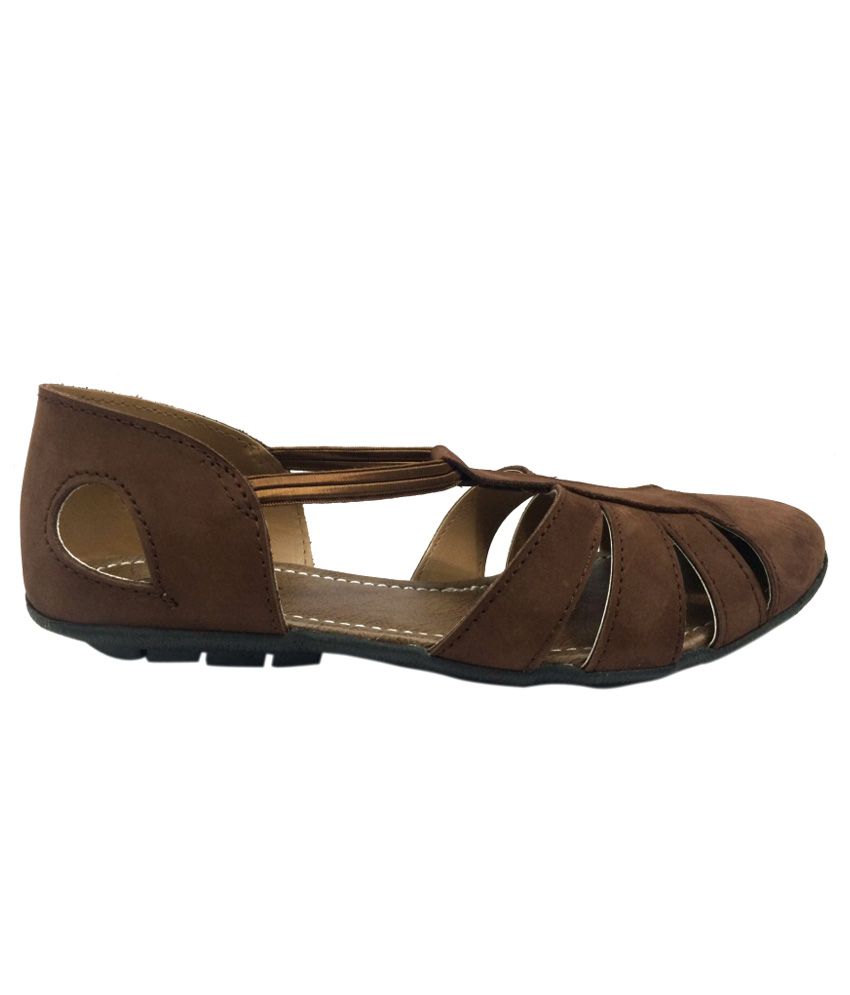 Buy Kneetoes Brown Flats Online at Snapdeal
