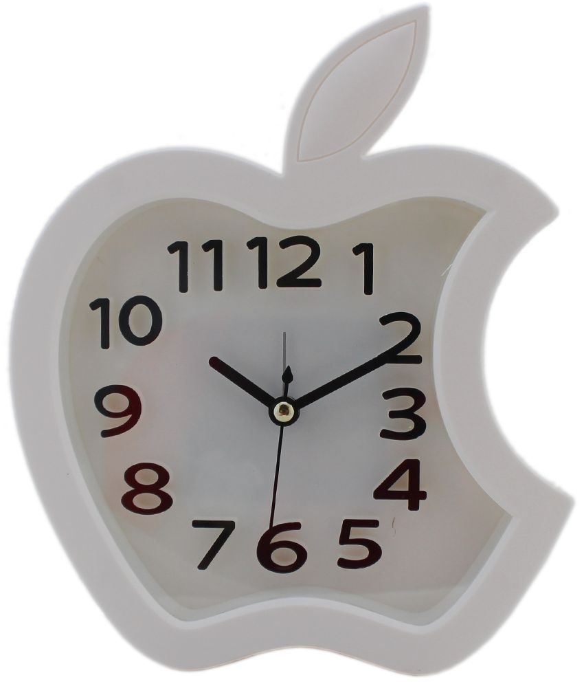Tootpado White Apple Analog Alarm Clock: Buy Tootpado White Apple