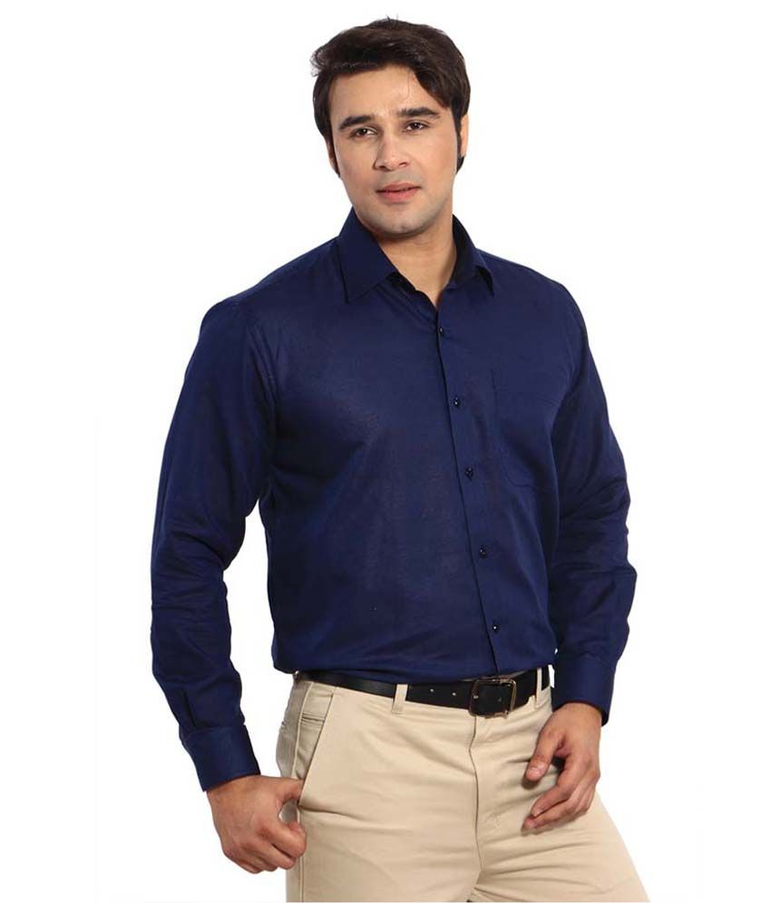X-Colors Blue Casuals Regular Fit Shirt - Buy X-Colors Blue Casuals ...