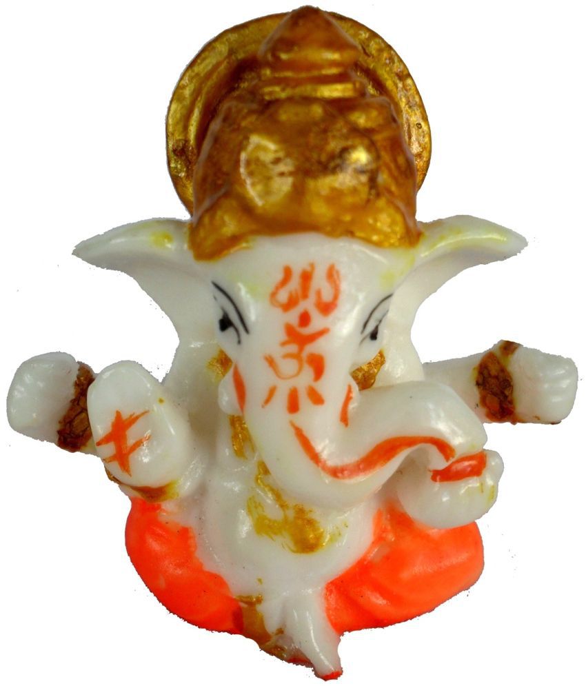     			Sheelas Arts & Crafts Ganesh Idol - White