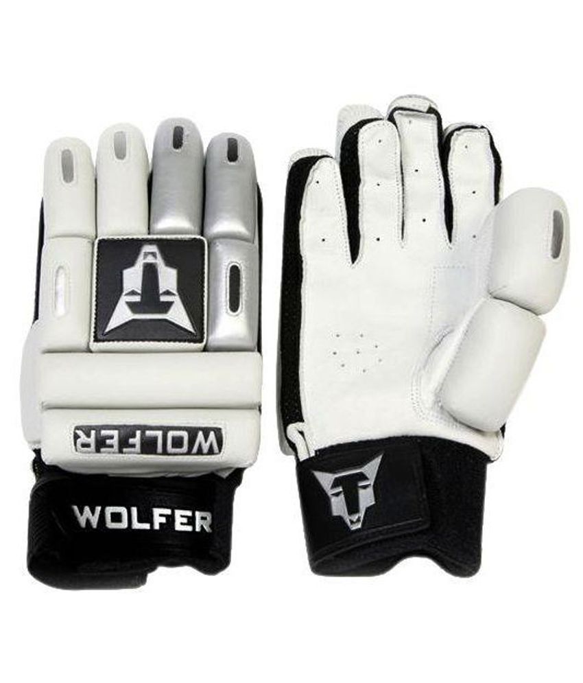 WOLFER Featherweight Cricket Batting Gloves Black Best Quality Hand Left 