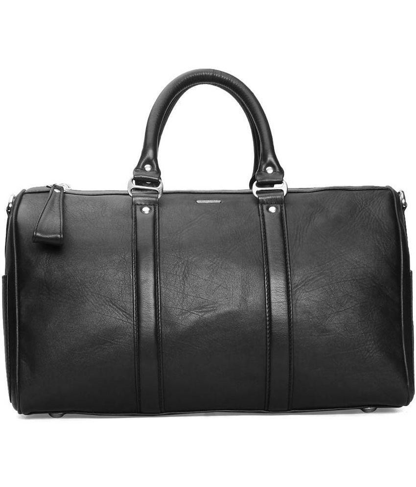 Bareskin Leather Black Duffle Bag - Buy Bareskin Leather Black Duffle Bag Online at Low Price ...