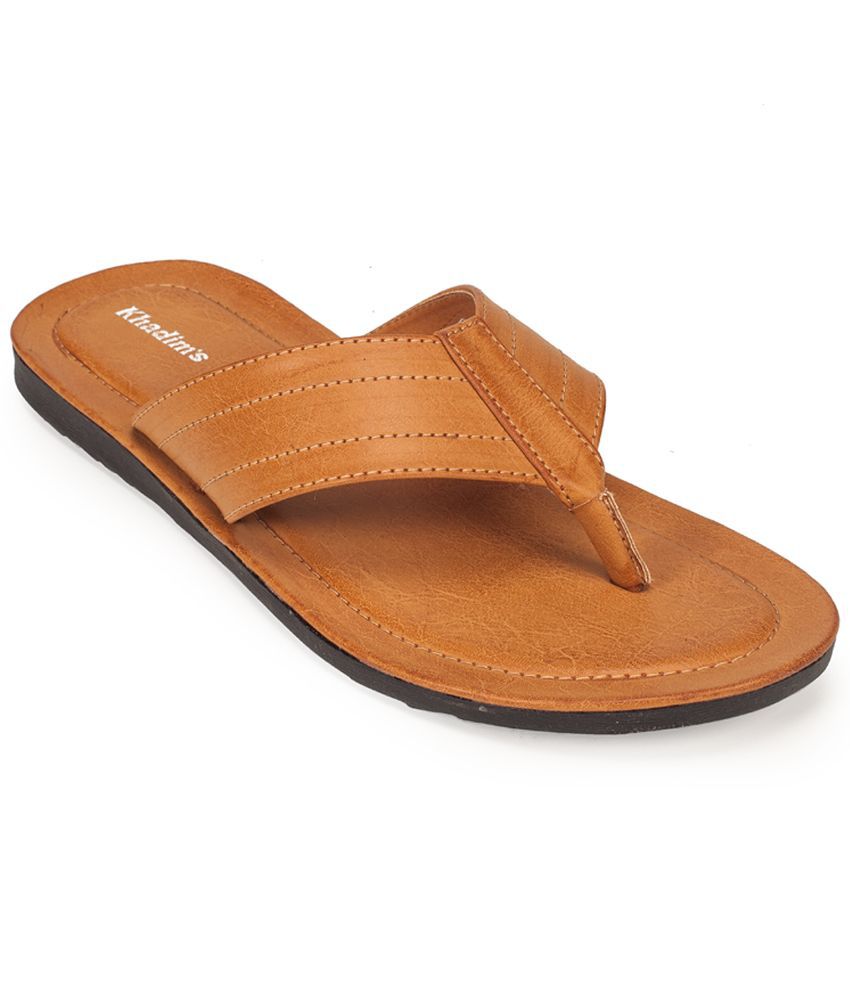 Khadim's Tan Slippers Snapdeal price. Slippers & Flip Flops Deals at ...