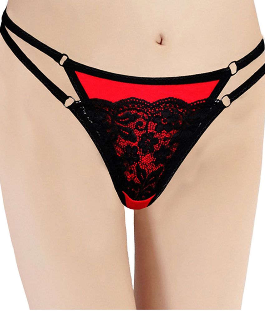     			Selfcare Cotton Women's Thongs ( Red )