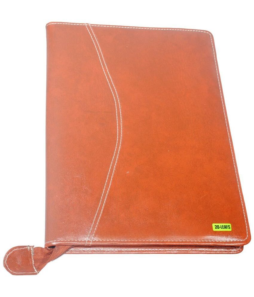     			TEP Brown Leather Portfolio Document Bag