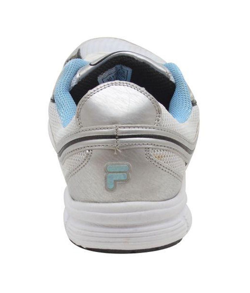 silver fila trainers