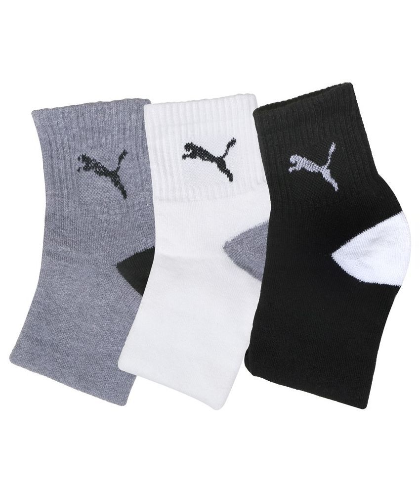 Puma Multicolour Cotton Ankle Length Socks for Women - Pack of 3: Buy ...