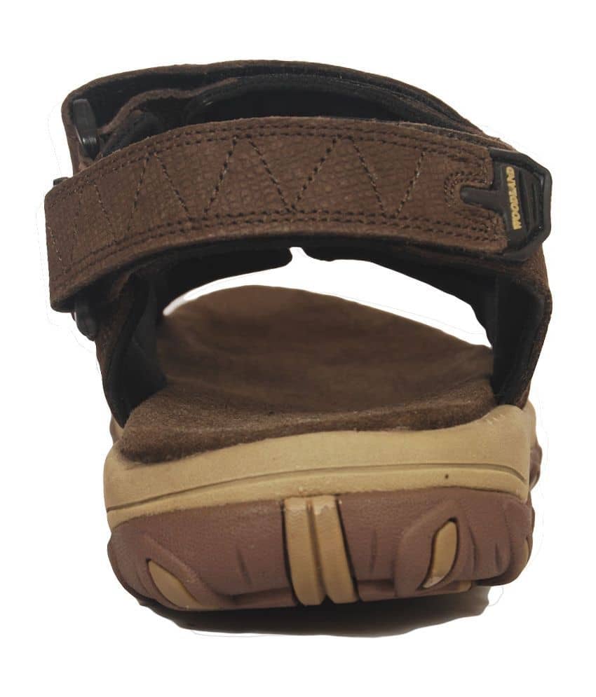 woodland brown floater sandals