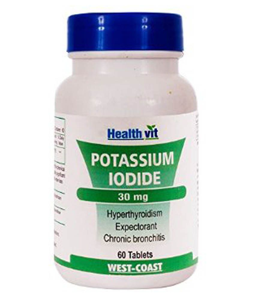 Healthvit Potassium Iodide 30mg 60 Tablets Buy Healthvit Potassium
