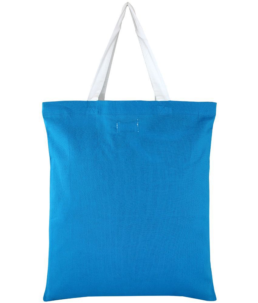 YOLO Blue Canvas Tote Bag - Buy YOLO Blue Canvas Tote Bag Online at ...