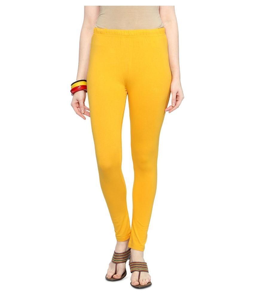 yellow workout leggings