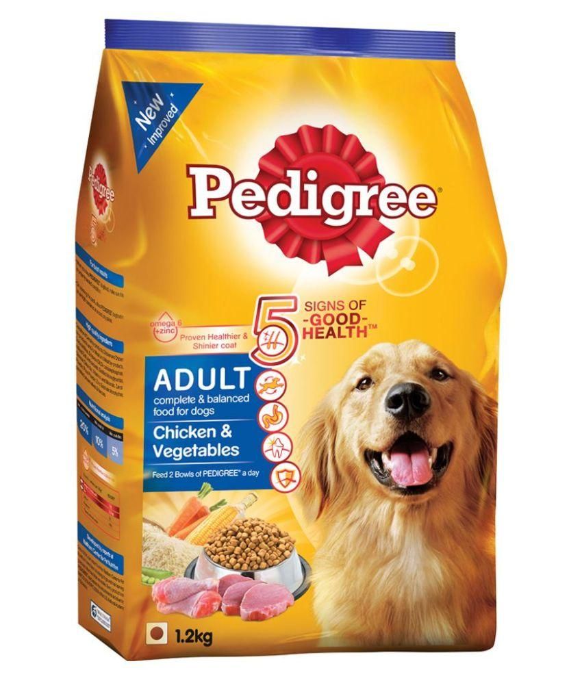 Pedigree Chicken & Vegetables Adult Dog Food - 1.2 Kg (Pack Of 10)