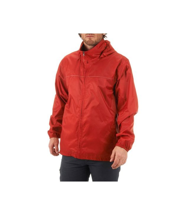 QUECHUA Rain-Cut Zip Men's Hiking Rain Jacket: Buy Online at Best ...