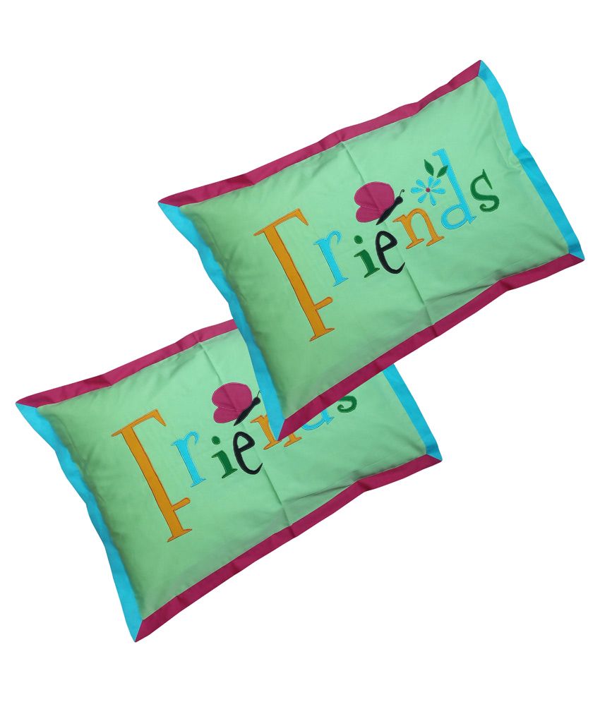     			Hugs'n'Rugs - Regular Multi Cotton Pillow Covers 60*40 ( Pack of 2 )