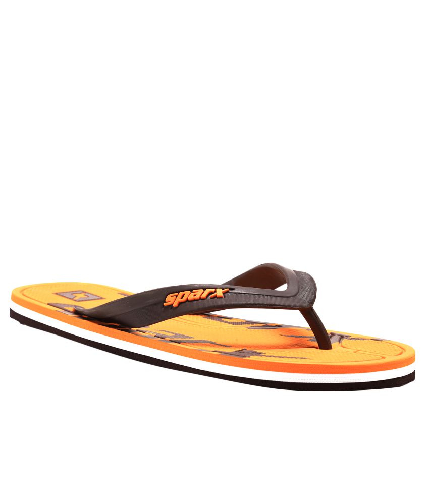 sparx orange slippers