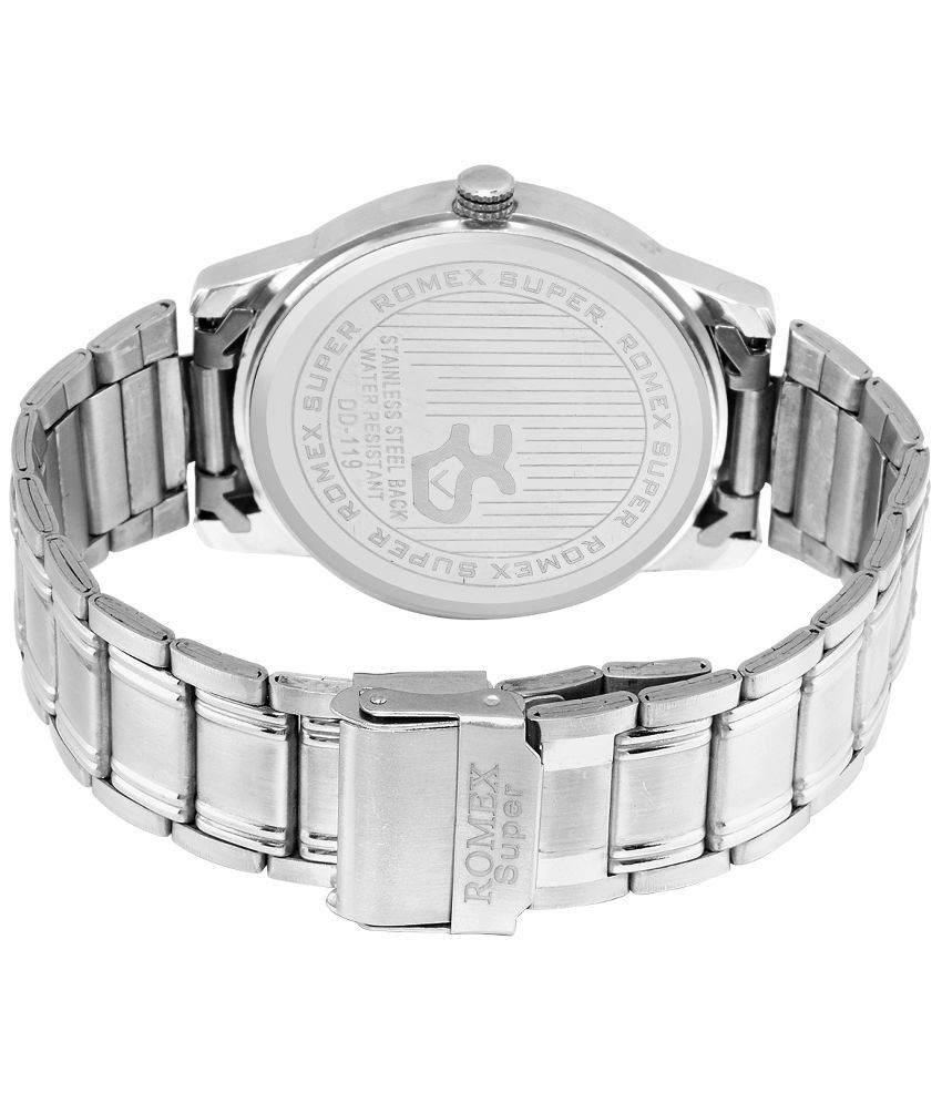 Romex Super Silver Analog Watch - Buy Romex Super Silver ...