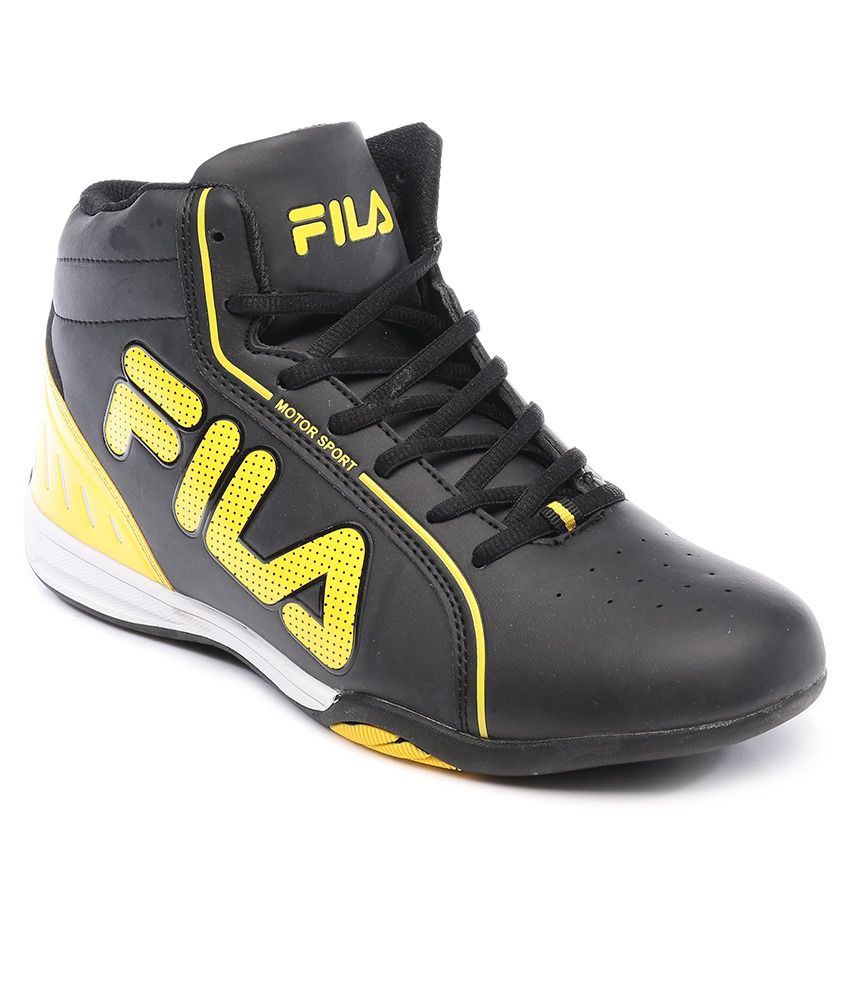 fila black basketball shoes