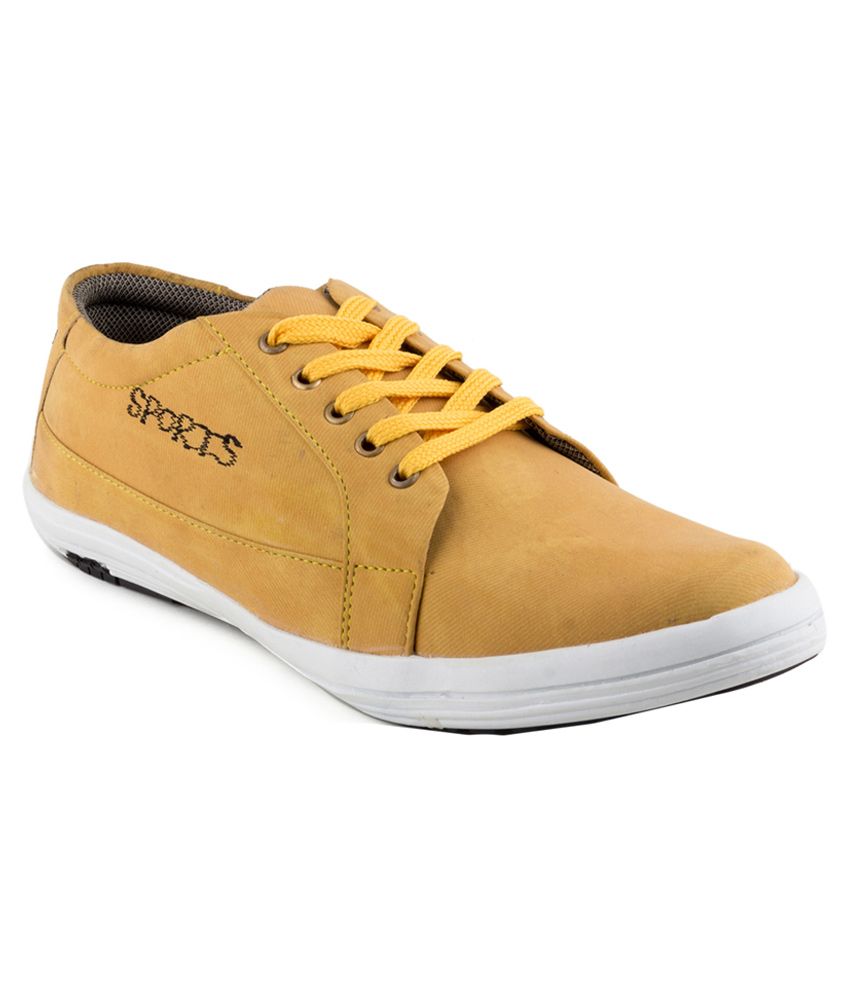 yellow canvas shoes online