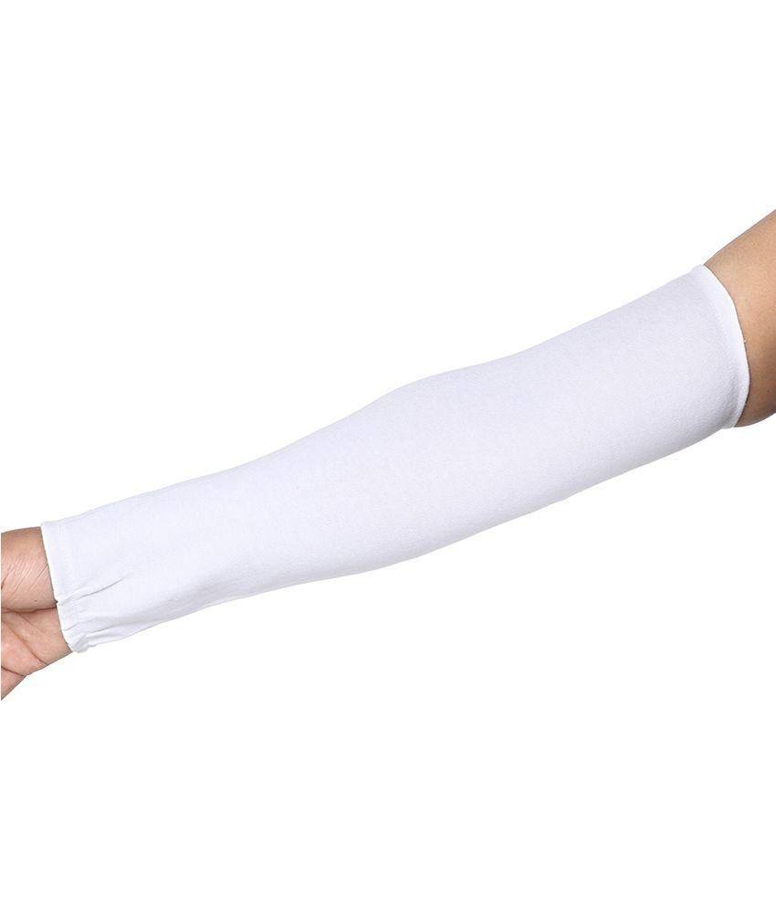 Gumber White Cotton Arm Sleeves Buy Gumber White Cotton Arm Sleeves Online at Low Price in