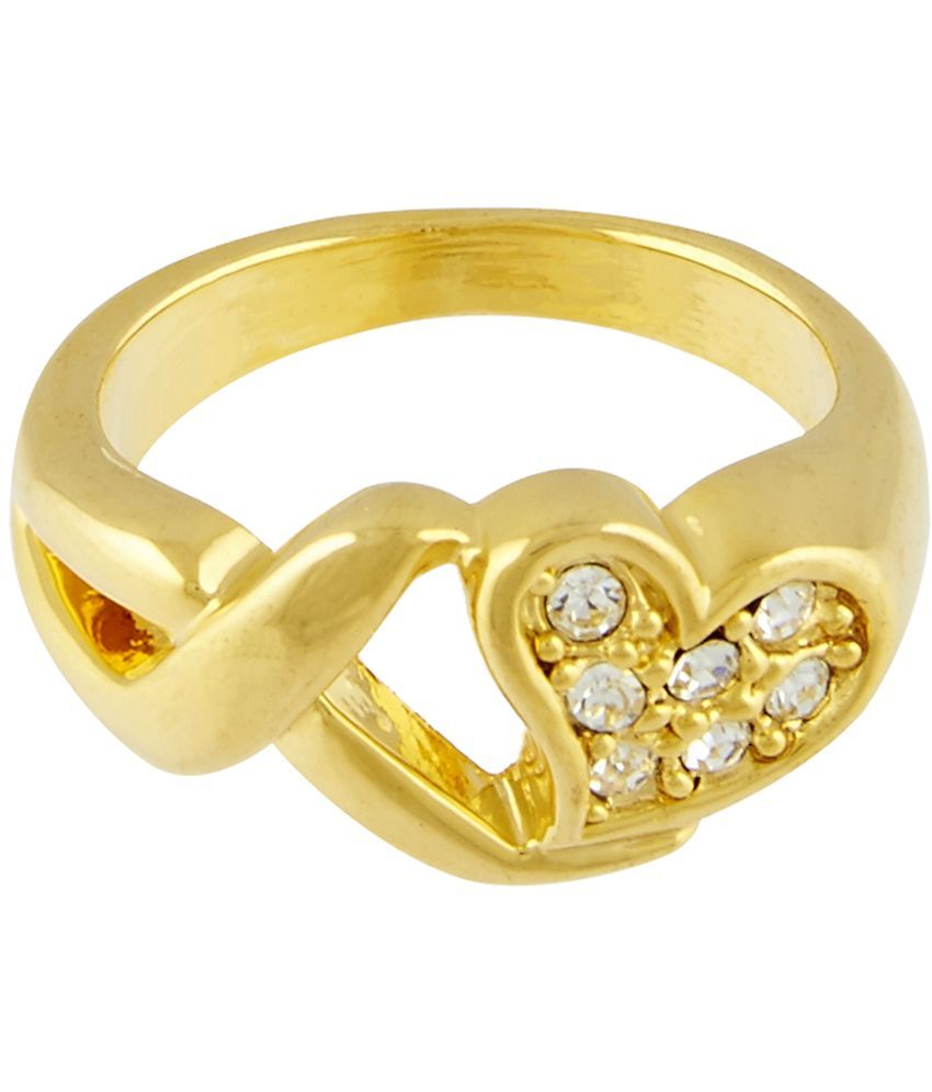 Shining Jewel Brass Gold Plating American diamonds Studded Gold