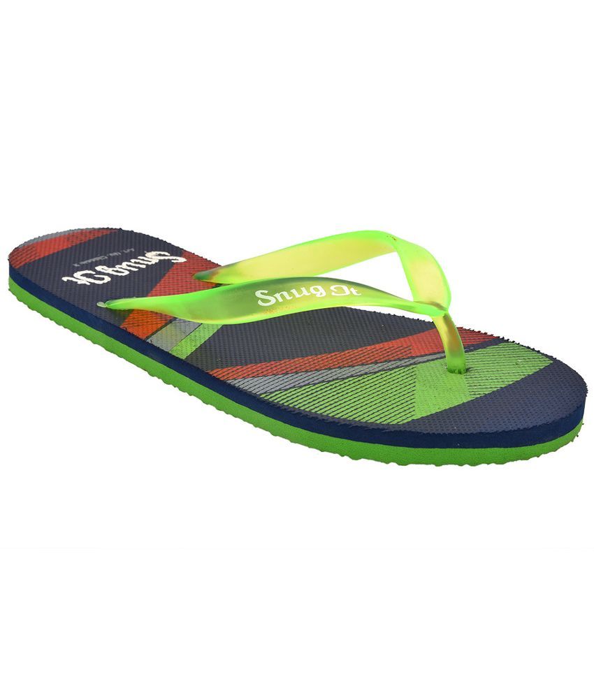 SnugIt Green Flip Flops Price in India- Buy SnugIt Green Flip Flops Online at Snapdeal
