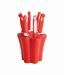 eGlobal Multipurpose Red Knife Set with Stand