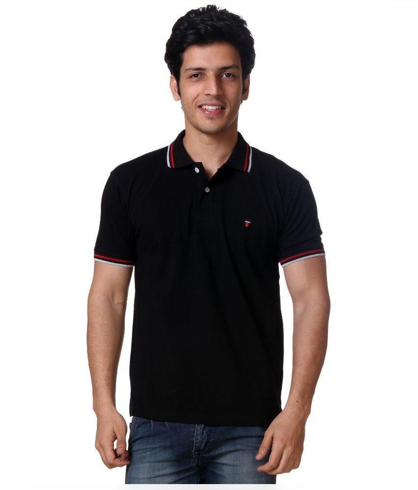 Louis Philippe Black Polo T Shirts - Buy Louis Philippe Black Polo T Shirts Online at Low Price ...