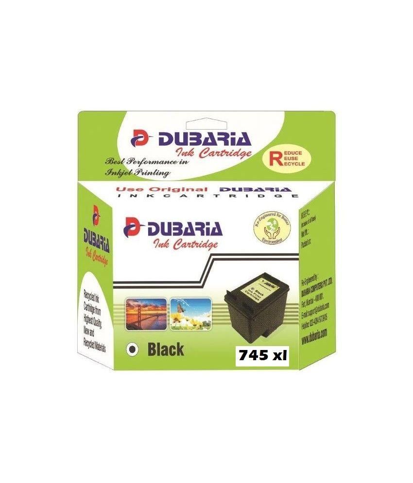 Dubaria 745 Xl Black Ink Cartridge Compatible For Canon Pg 745 Xl Black