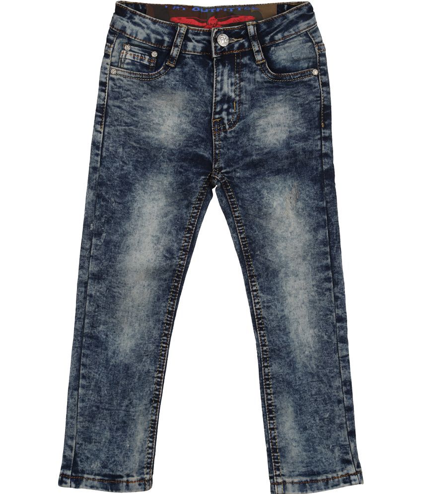 Lilliput Blue Cotton Spandex Jeans - Buy Lilliput Blue Cotton Spandex ...
