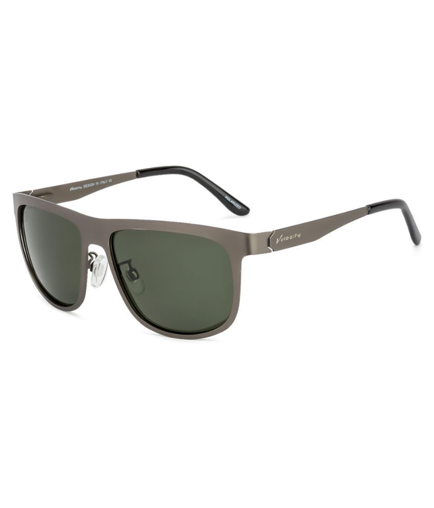 Buy Velocity Green Square Sunglasses 