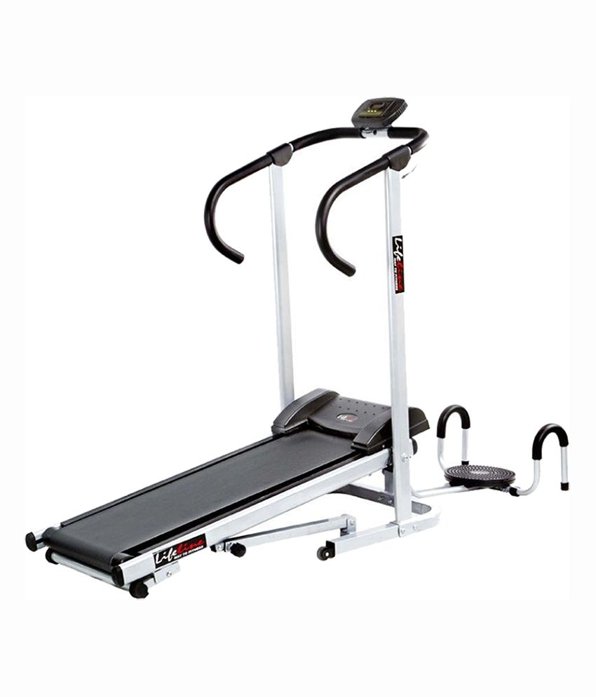 Lifeline 3 in 1 Manual Treadmill with Twister And Pushup Wheel Buy