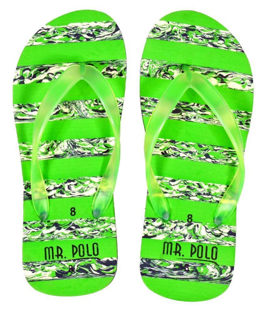 Mr. Polo Green Flip Flops Price in India- Buy Mr. Polo Green Flip Flops ...