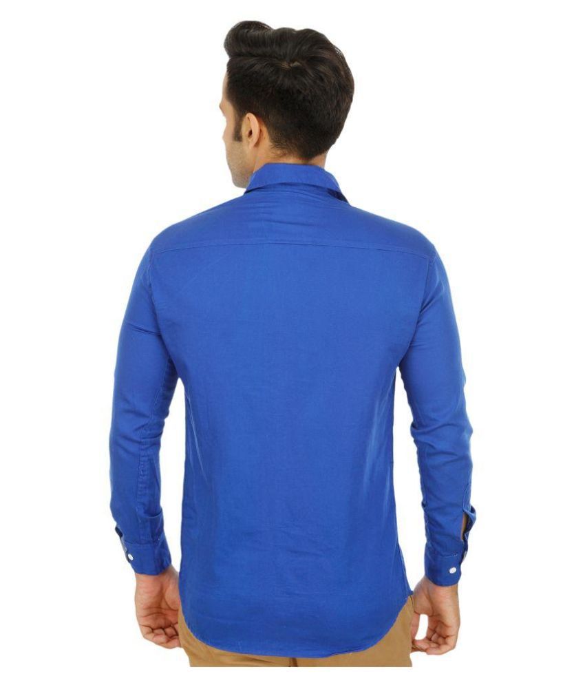 Blue Ocean Multi Casuals Slim Fit Shirt Pack of 2 - Buy Blue Ocean ...