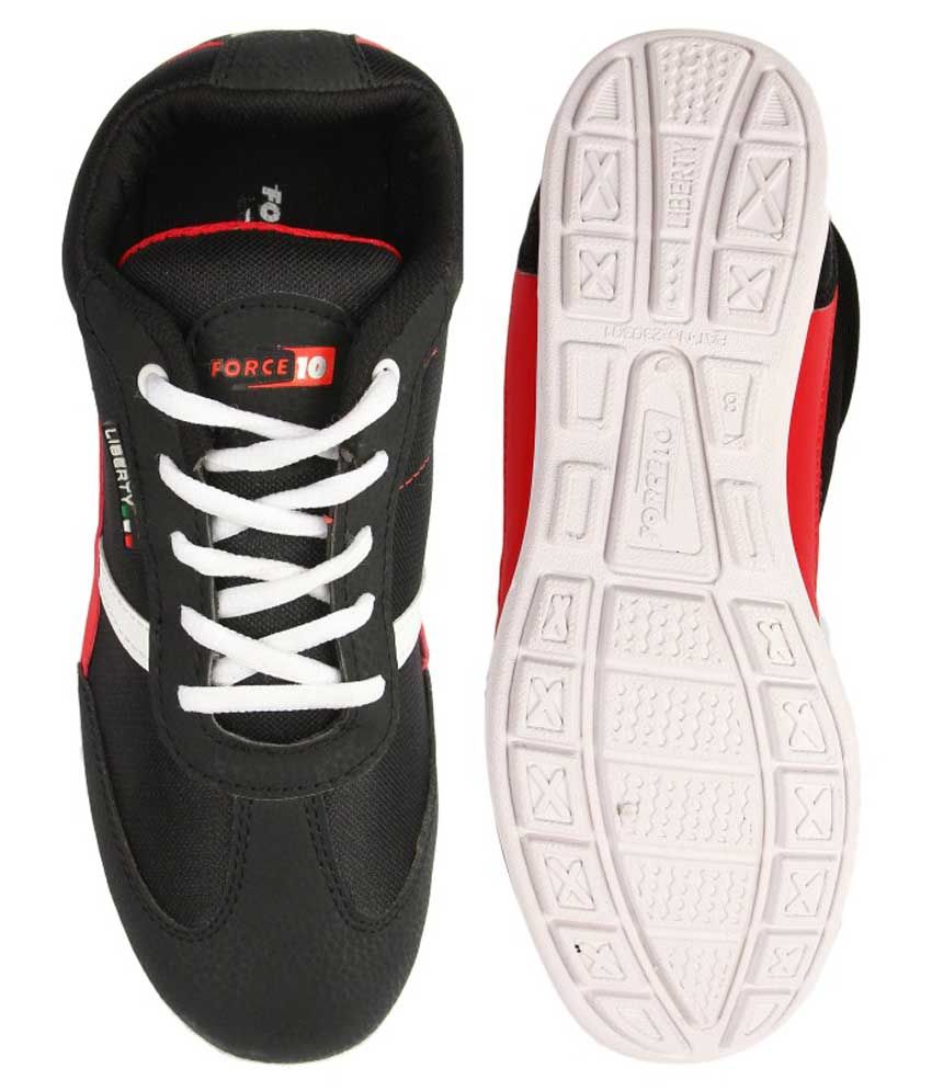 liberty black sports shoes