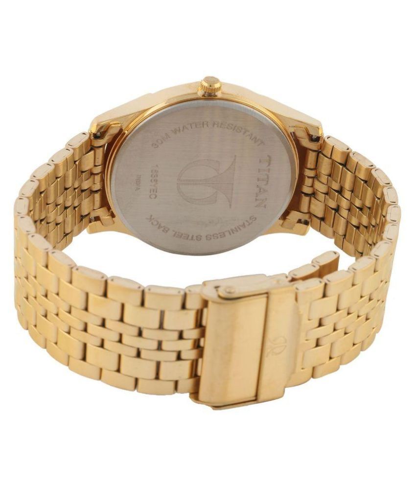 Titan Golden Analog Watch - Buy Titan Golden Analog Watch Online at