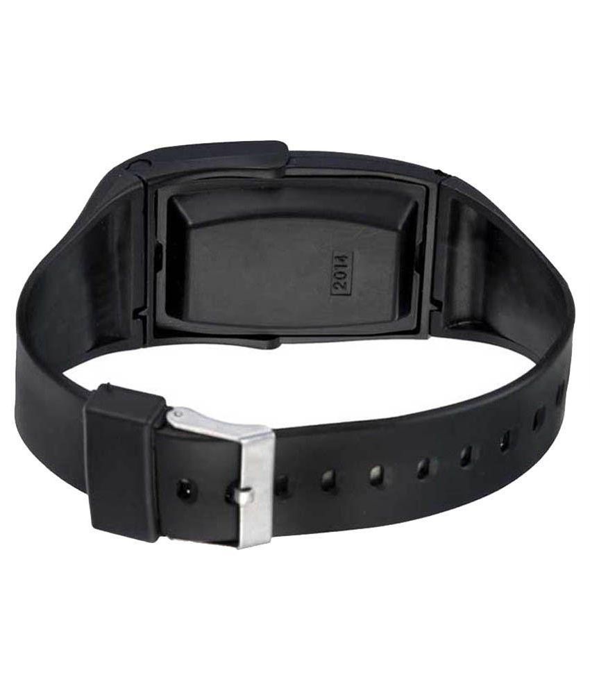 black calculator watch