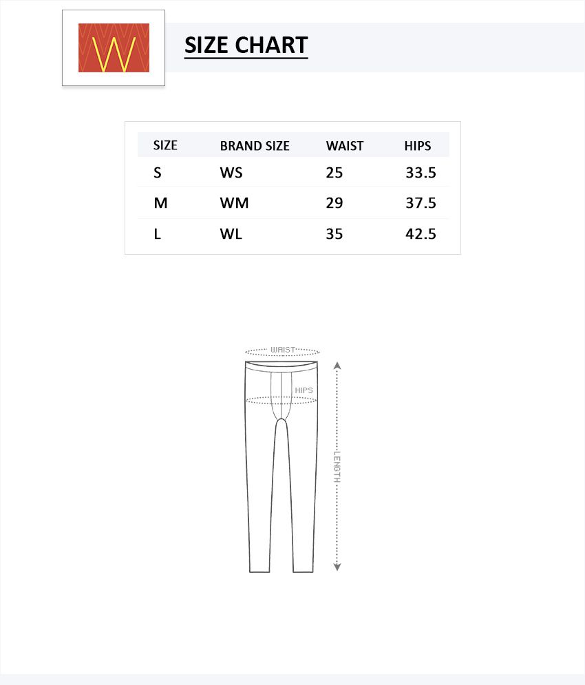 W Brand Size Chart