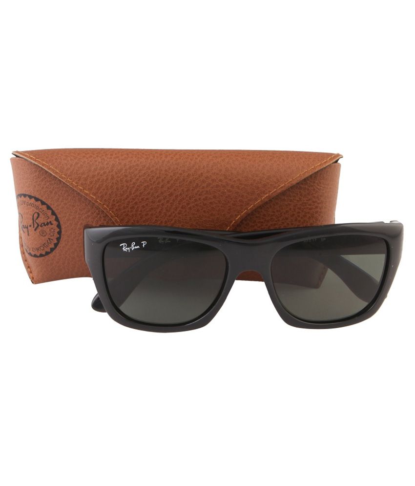 Ray-Ban Green Polarized Wayfarer Sunglasses (RB4194/601-9A