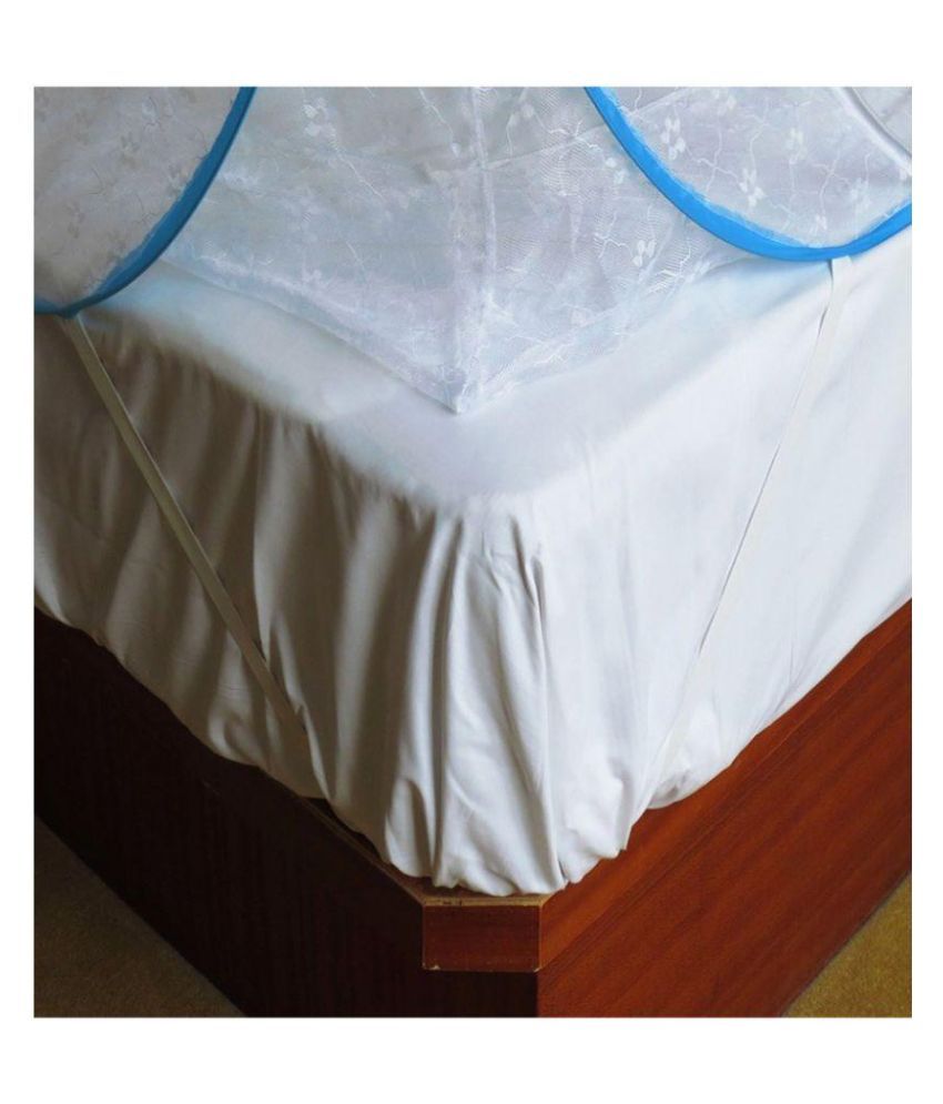 Verdioz White Double Mosquito Nets (200x200x145 cm) Buy Verdioz White Double Mosquito Nets