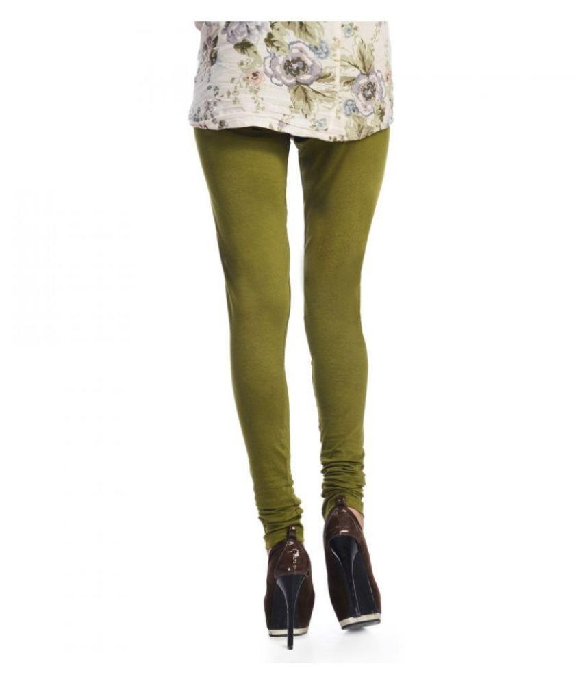 olive green leather leggings