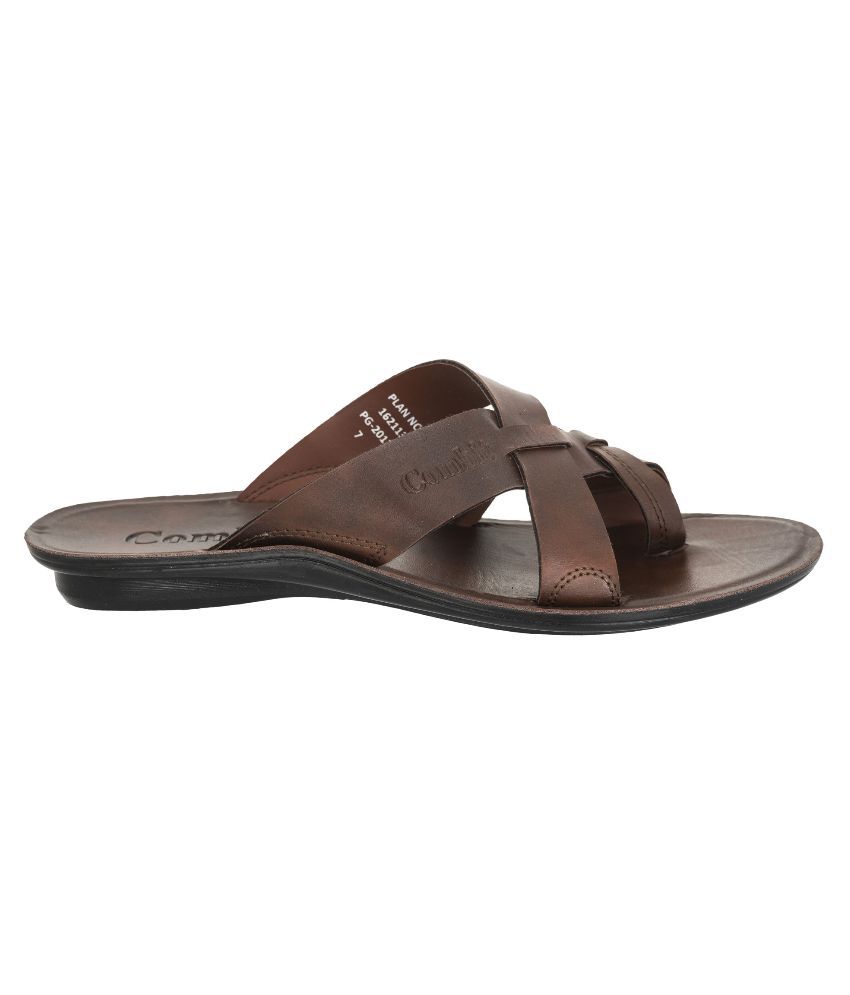 Combit Brown Slippers Price in India 