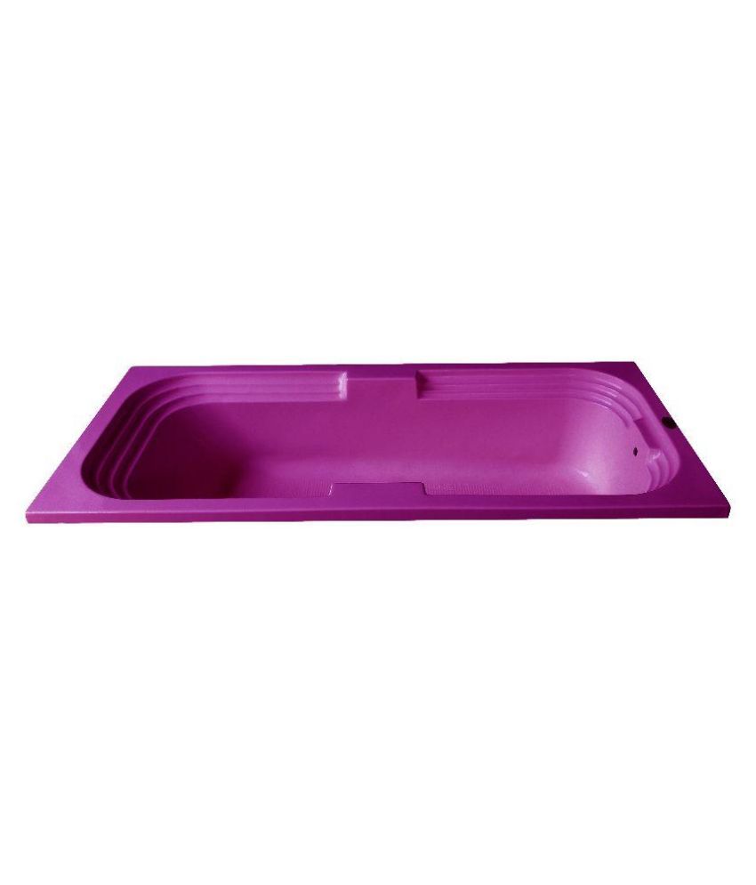 Buy Madonna Sentosa Acrylic Fixed Bathtub - Pink Online at ...